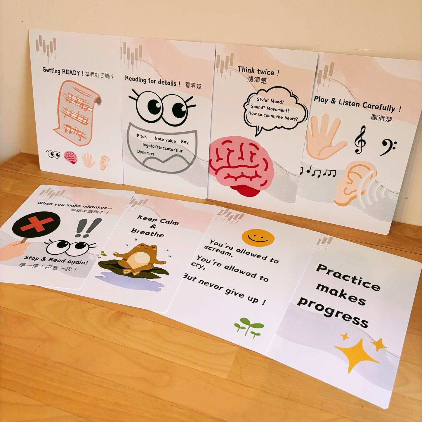 Promotion Set 優惠套裝: 《Scales Dots for Piano 點點鋼琴音階》書本 &《Scales Perpetual Calendar 音階萬年曆》
