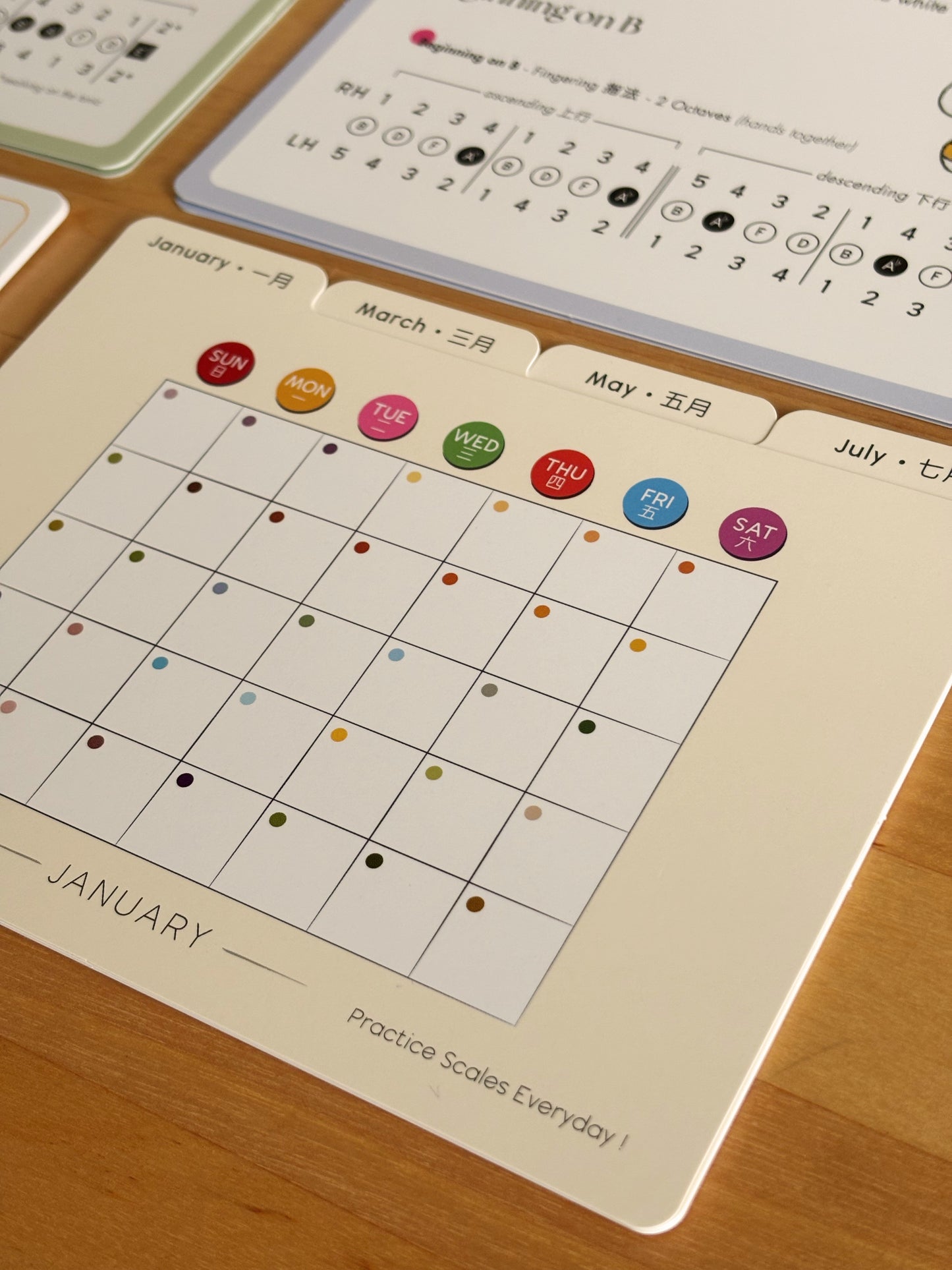 音階萬年曆 Scales Perpetual Calendar
